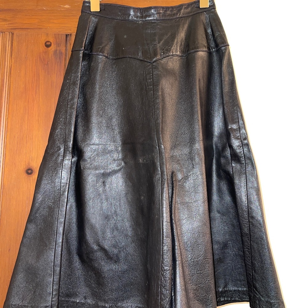 Vintage leather skirt